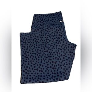 Aerie Dark Blue Leggings with Black Dots